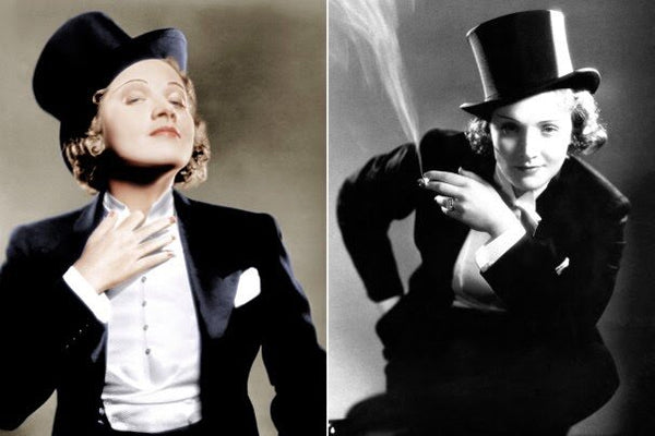 Marlene Dietrich in Women's Tuxedo