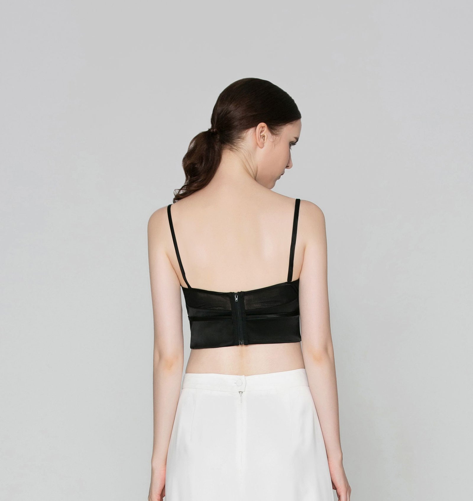 Leeza Satin Crop Top – Tux Couture