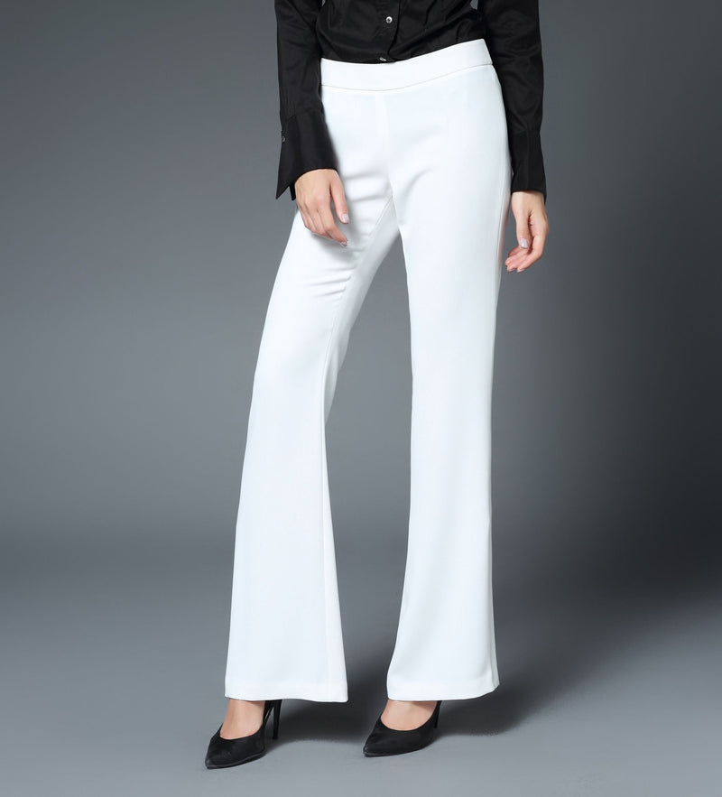 Taylor Fit & Flare Vented Leg Pant in White